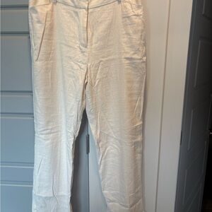 Classic Beige Linen Trousers